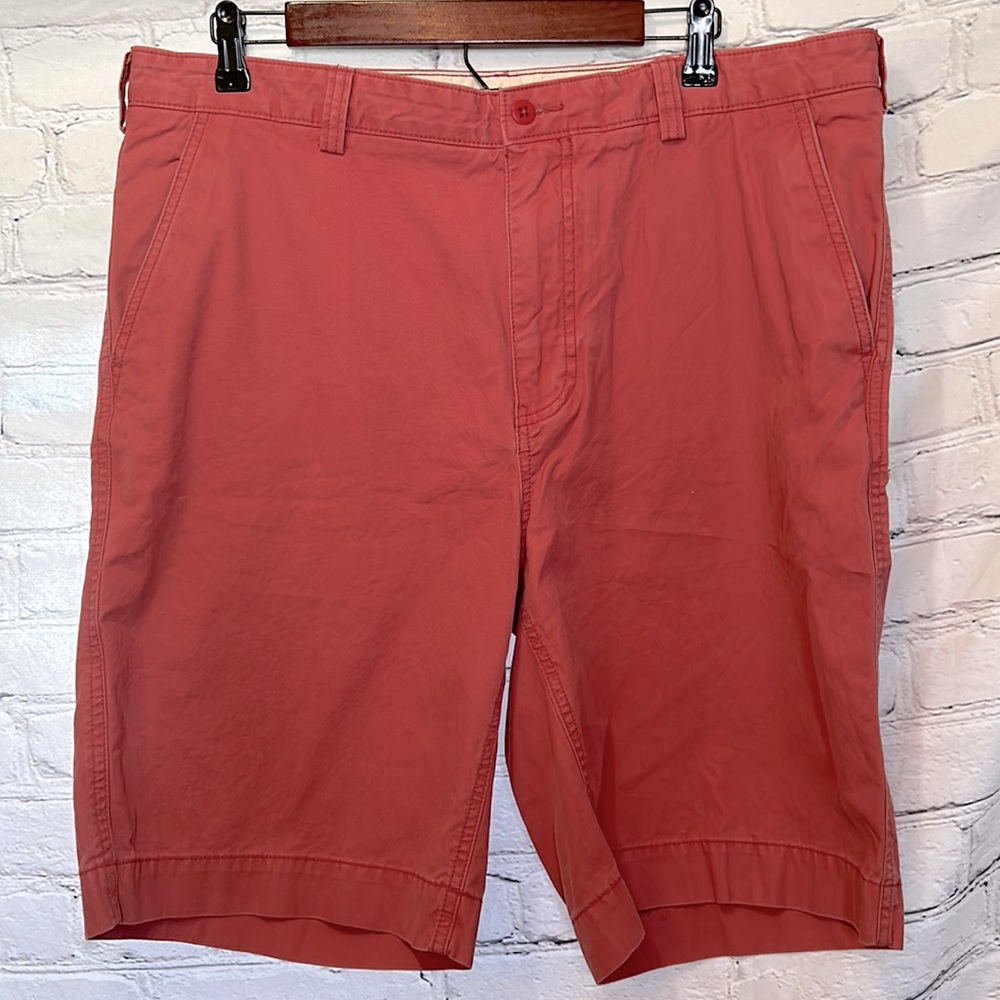 Cremieux Classics Burnt Red Flat Front Men’s Shorts Size 36 Excellent Condition